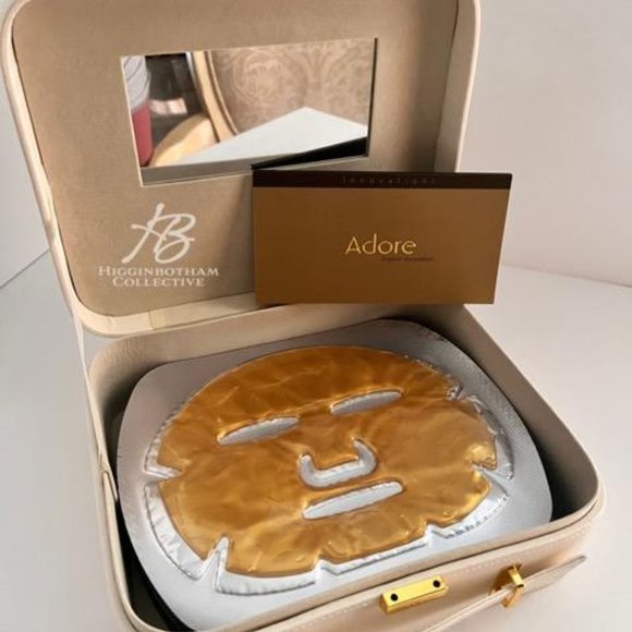 NEW ADORE Organic Innovations Golden Touch 24k Techo-Dermis Facial Masks w/ COA - Picture 7 of 11